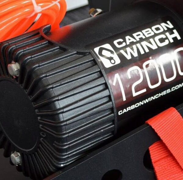 Carbon Winches Australia 12V Motor to suit 12k and 95P models with drum endplate and brake unit complete