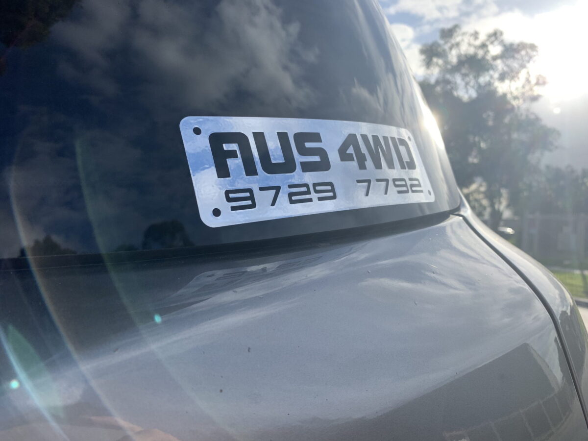 AUS4WD with Phone Number Sticker