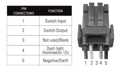 Lightforce harness to (Single) switch 8 pin adaptor to connect OEM