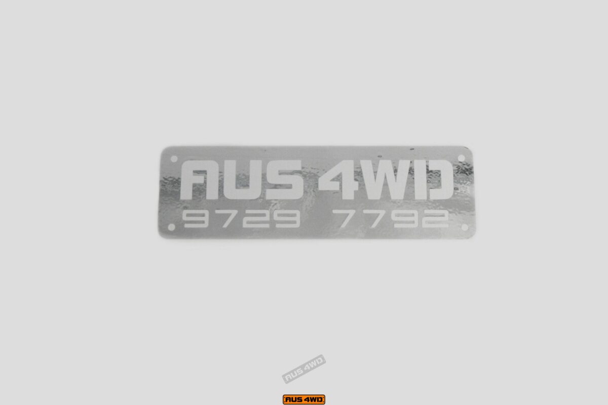 AUS4WD with Phone Number Sticker