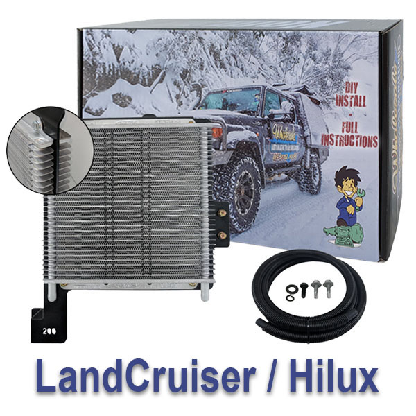Heavy Duty Transmission Oil Cooler to Suit Toyota LandCruiser / Hilux