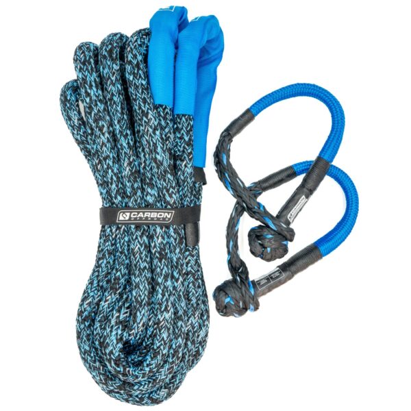 Carbon Offroad Large 4x4 Vehicle Recovery Rope and Soft Shackle Combo